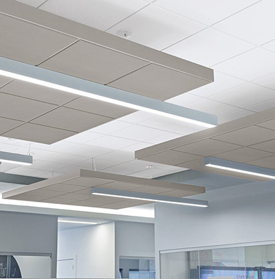 Підвісні стелі AMF: дизайнерські плити SYMETRA