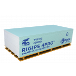 Гіпсокартон вологостійкий Rigips 4PRO Hydro (стіновий), 12.5x1200x2000 мм