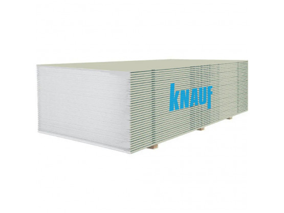 Гіпсокартон звичайний Knauf (стіновий), 12.5x1200x2500 мм