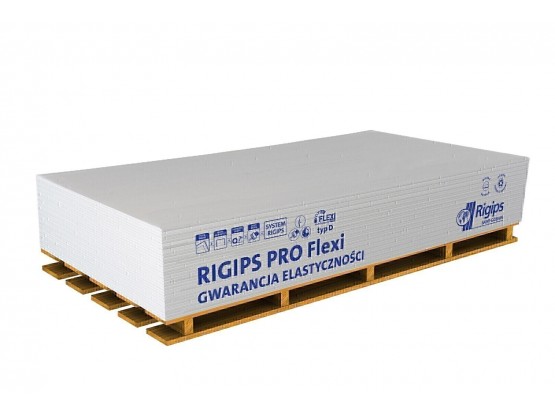 Гіпсокартон звичайний Rigips PRO (арочний), 6.5x1200x2600 мм