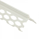 Кутник для мокрих штукатурок пластиковий, 3 м