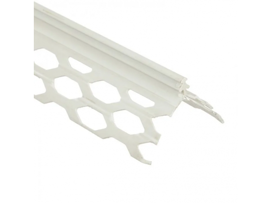 Кутник для мокрих штукатурок пластиковий, 3 м