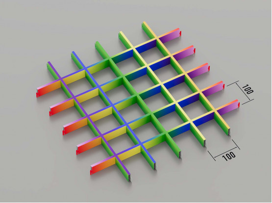 Стеля ГРИЛЬЯТО 100x100 мм класичне RAL на замовлення