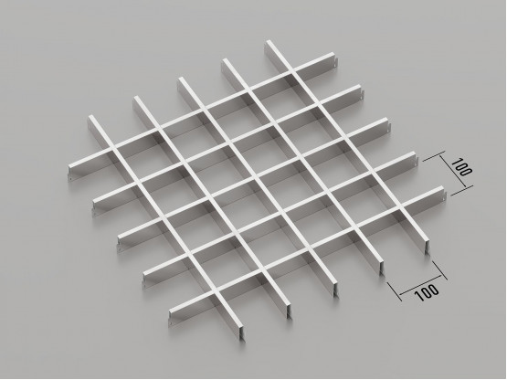 Стеля ГРИЛЬЯТО 100x100 мм класичне хром