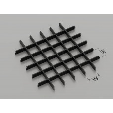Стеля ГРИЛЬЯТО 100x100 мм класичне RAL 9005, чорний
