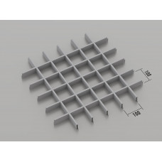 Стеля ГРИЛЬЯТО 100x100 мм класичне RAL 9006, сірий