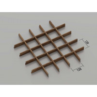 Грильято класичне (Темне дерево), 120x120 мм