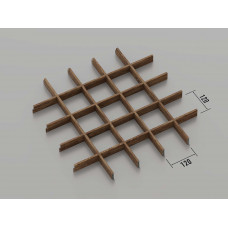 Стеля ГРИЛЬЯТО 120x120 мм класичне темне дерево