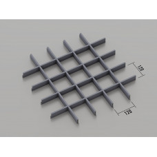 Стеля ГРИЛЬЯТО 120x120 мм класичне RAL 7024, графіт