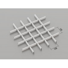 Стеля ГРИЛЬЯТО 120x120 мм класичне RAL 9003, білий