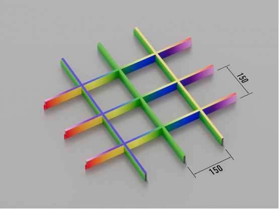 Стеля ГРИЛЬЯТО 150x150 мм класичне RAL на замовлення