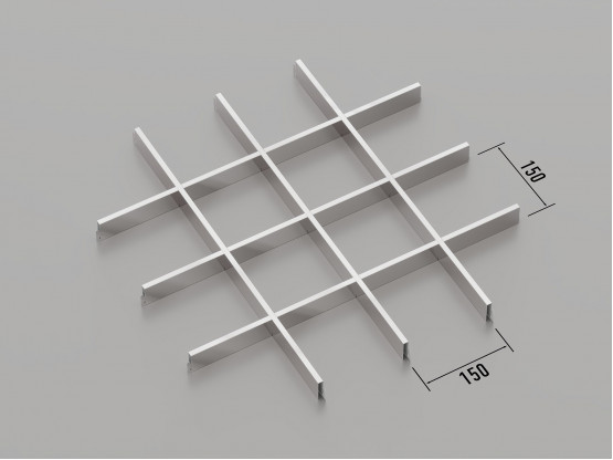 Стеля ГРИЛЬЯТО 150x150 мм класичне хром