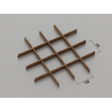 Стеля ГРИЛЬЯТО 150x150 мм класичне темне дерево