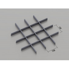 Стеля ГРИЛЬЯТО 150x150 мм класичне RAL 7024, графіт