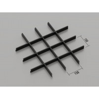 Грильято класичне (RAL 9005), 150x150 мм