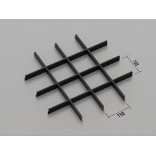 Стеля ГРИЛЬЯТО 150x150 мм класичне RAL 9005, чорний