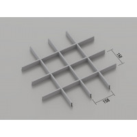 Грильято класичне (RAL 9006), 150x150 мм