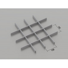 Стеля ГРИЛЬЯТО 150x150 мм класичне RAL 9006, сірий