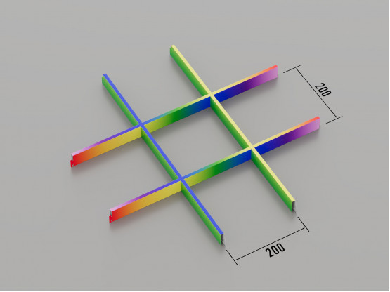 Стеля ГРИЛЬЯТО 200x200 мм класичне RAL на замовлення