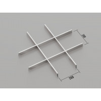 Грильято класичне (Хром), 200x200 мм