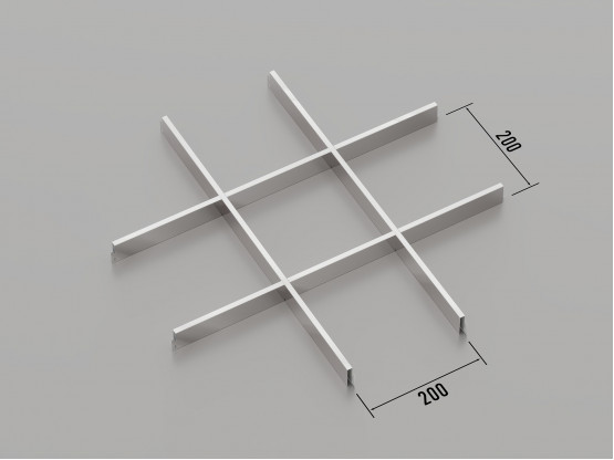 Стеля ГРИЛЬЯТО 200x200 мм класичне хром