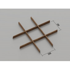 Стеля ГРИЛЬЯТО 200x200 мм класичне темне дерево