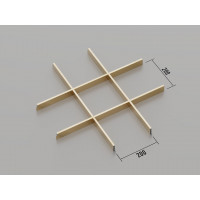 Грильято класичне (Золото), 200x200 мм