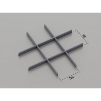 Грильято класичне (RAL 7024), 200x200 мм