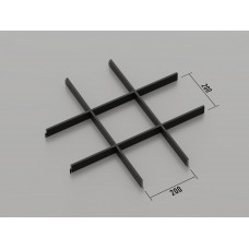 Стеля ГРИЛЬЯТО 200x200 мм класичне RAL 9005, чорний