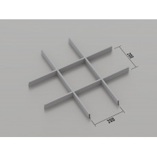 Стеля ГРИЛЬЯТО 200x200 мм класичне RAL 9006, сірий