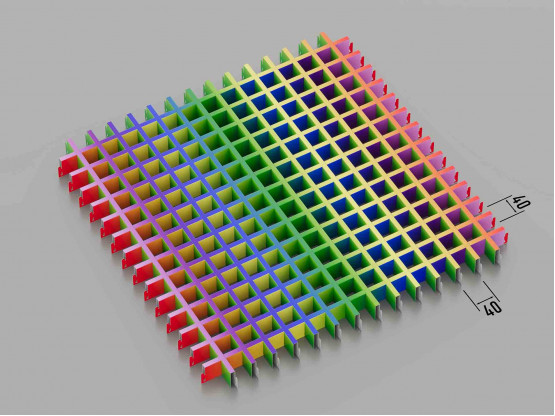 Стеля ГРИЛЬЯТО 40x40 мм класичне RAL на замовлення