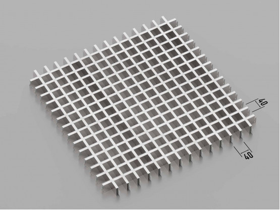 Стеля ГРИЛЬЯТО 40x40 мм класичне хром