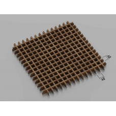 Стеля ГРИЛЬЯТО 40x40 мм класичне темне дерево