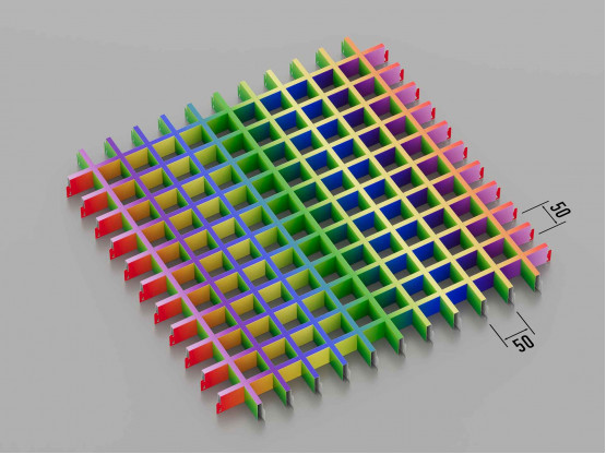 Стеля ГРИЛЬЯТО 50x50 мм класичне RAL на замовлення