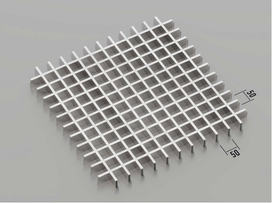 Стеля ГРИЛЬЯТО 50x50 мм класичне хром