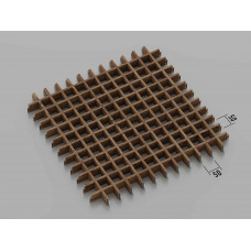Стеля ГРИЛЬЯТО 50x50 мм класичне темне дерево