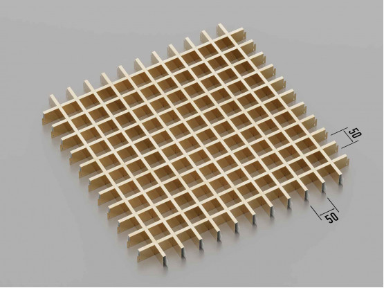 Стеля ГРИЛЬЯТО 50x50 мм класичне золото