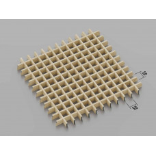 Стеля ГРИЛЬЯТО 50x50 мм класичне світле дерево