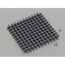 Стеля ГРИЛЬЯТО 50x50 мм класичне RAL 7024, графіт