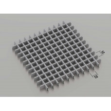 Стеля ГРИЛЬЯТО 50x50 мм класичне RAL 9006, сірий