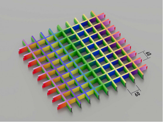 Стеля ГРИЛЬЯТО 60x60 мм класичне RAL на замовлення