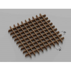 Стеля ГРИЛЬЯТО 60x60 мм класичне темне дерево