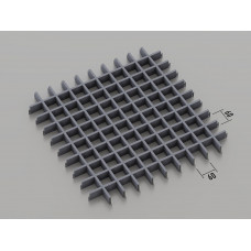 Стеля ГРИЛЬЯТО 60x60 мм класичне RAL 7024, графіт