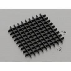 Стеля ГРИЛЬЯТО 60x60 мм класичне RAL 9005, чорний