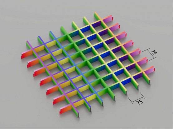 Стеля ГРИЛЬЯТО 75x75 мм класичне RAL на замовлення