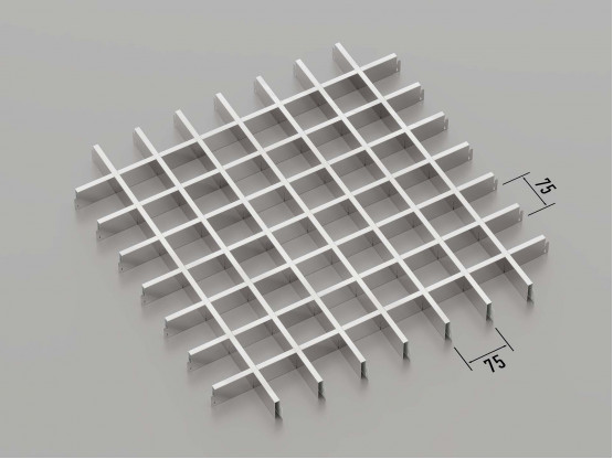 Стеля ГРИЛЬЯТО 75x75 мм класичне хром