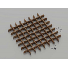 Стеля ГРИЛЬЯТО 75x75 мм класичне темне дерево