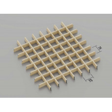 Стеля ГРИЛЬЯТО 75x75 мм класичне світле дерево