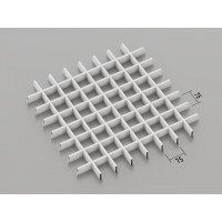 Грильято класичне (RAL 9003), 75x75 мм