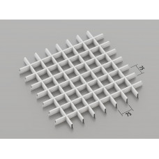 Стеля ГРИЛЬЯТО 75x75 мм класичне RAL 9003, білий